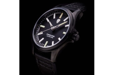 Image of ProTek Titanium Field Watch, Titanium Ip Black Case/Black Dial/Black Strap, One Size, PT3002