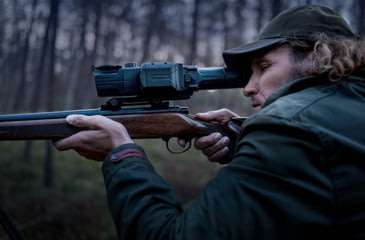 Image of Pulsar Digisight Ultra LRF N450 Digital Night Vision Rifle Scope, 4.5-18x40mm, 50 mm Tube, SFP, Multiple Reticles, Black, PL76627