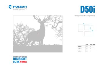 Image of Pulsar Digisight Ultra N450 Digital Night Vision Rifle Scope, Black, PL76617
