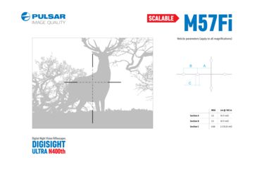 Image of Pulsar Digisight Ultra N450 Digital Night Vision Rifle Scope, Black, PL76617
