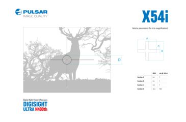 Image of Pulsar Digisight Ultra N450 Digital Night Vision Rifle Scope, Black, PL76617