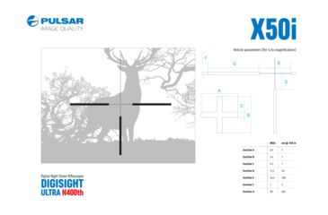 Image of Pulsar Digisight Ultra N450 Digital Night Vision Rifle Scope, Black, PL76617
