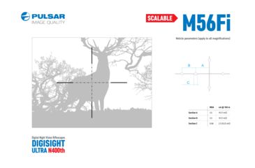 Image of Pulsar Digisight Ultra N450 Digital Night Vision Rifle Scope, Black, PL76617