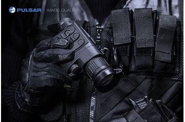 Image of Demo,Pulsar Quantum XD19A 1-4x16 Thermal Imaging Monocular, Matte Black, PL77318-DEMO