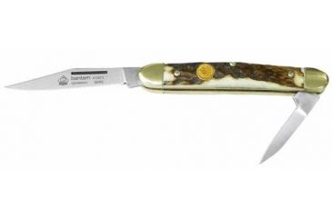Image of Puma Knives Bantam Staghorn Folding Knife, 2.3in Blade, Stag 410673