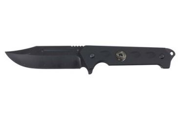 Image of Puma Knives Bigcat 10 Clip Black Fixed Blade Knife, 4.7in Blade, Black G10 w/ Kydex Sheath 6610004