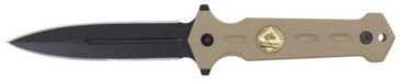 Image of Puma Knives Bigcat Boot 9in Tan Fixed Blade Knife, 4.3in Blade, Black G10 w/ Kydex Sheath 6640901