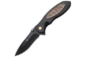 Image of Puma Knives Bobcat 3510 SGB Folding Knife, Black Aluminum, Black SP Plain PM6503510