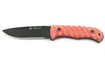 Image of Puma Knives Pantera Pink Micarta Handle, 114mm, Black Stainless Steel Fixed Knife, Small 841512