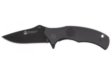Image of Puma Knives Pounce3015 Spring Assist Knife, 3.1in Blade, Black Aluminum, Beltclip 6513015