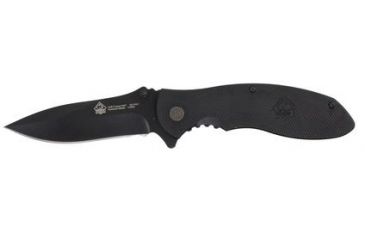 Image of Puma Knives Pounce3507 Spring Assist Knife, 3.5in Blade, Black Aluminum, Beltclip 6513507