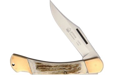 Image of Puma Knives Prince Lockback Folding Knife,Clip,Stag Handle PU210910