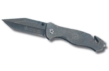 Image of Puma Knives Stonewashed Tactical Folding Knife,3.4in Steel Spear Blade,Glass Breaker/Seatbelt Cutter Handle 6650701