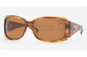 Image of Puma Sunglasses PU15066, Puma PU 15066 Sunglasses Styles Brown Frame / Demo Lens Lenses