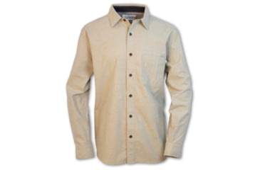 Image of Purnell Chamois Button-Up - Mens, Khaki, L, 10104568-KHAKI-L