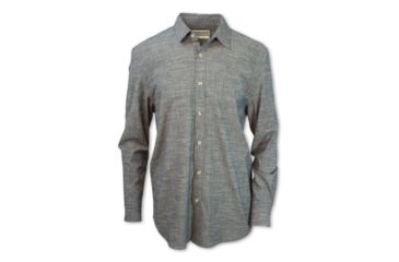 Image of Purnell Classic Chambray Shirt - Mens, Dark Indigo, Medium, 10104547-401-M
