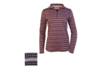 Image of Purnell Fair Isle Half Zip Sweater - Womens, Blk/White, M, 10203592-BLK/WHITE-M