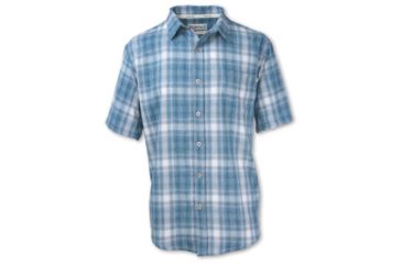 Image of Purnell Provence Quick Dry Plaid - Mens, Teal, Large, 10104629-340-L