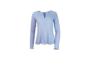 Image of Purnell Purl Stitch Long Sleeve Tee - Womens, Ice Blue, Medium, 10203587-432-M