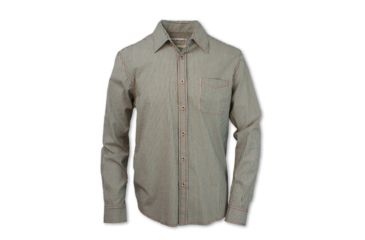 Image of Purnell Ticking Stripe Shirt - Mens, Black/White, Large, 10104545-006-L