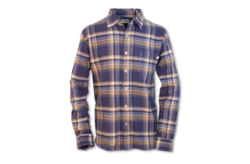 Image of Purnell Twisted Yarn Flannel - Mens, Navy/Tan, S, 10104570-NAVY/TAN-S