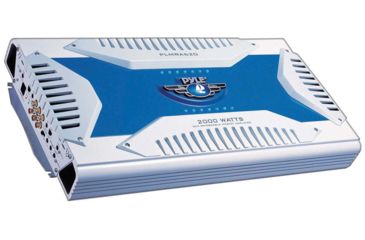 Image of Pyle 6Ch 2000W Waterproof Marine Amplifier, White/Blue PLMRA620