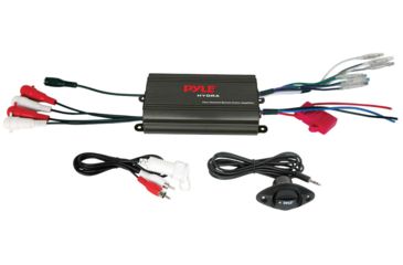 Image of Pyle Marine 4Ch Mp3/Ipod Marine Power Amp 4x100W RMS, Black PLMRMP3B