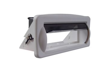 Image of Pyle Marine Radio Cover Pyle with Smoke Tinted Cover, White PLMRCW2