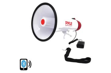Image of Pyle Pro Bluetooth Megaphone, White/Red PMP42BT
