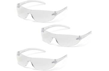Image of Pyramex Alair Safety Glasses - Clear Anti-Fog Lens, Clear Frame, Pack of 3