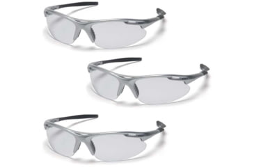 Image of Pyramex Avante Safety Glasses - Clear Lens, Silver Frame, Pack of 3