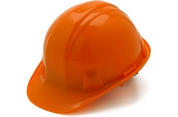 Image of Pyramex Cap Style 4 Point Ratchet Suspension Hard Hat - Orange HP14140