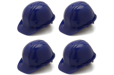 Image of Pyramex Cap Style 6 Point Snap Lock Suspension Hard Hats Blue, Pack of 4