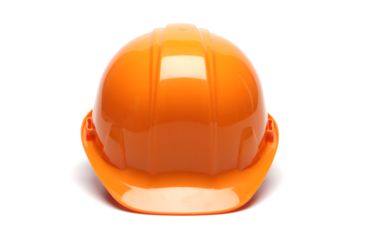 Image of Pyramex Cap Style 6 Point Snap Lock Suspension Safety Helmets Orange HP16040