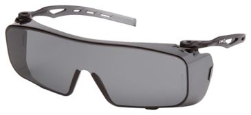 Image of Pyramex Cappture H2X Anti-Fog Gray Lens Gray Frame