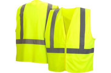 Image of Pyramex Class 2 Solid Hi-Vis Safety Vest, Lime, Large, RVHL2910L