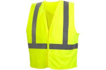 Image of Pyramex Class 2 Solid Hi-Vis Safety Vest, Lime, Large, RVHL2910L