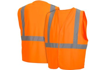 Image of Pyramex Class 2 Solid Hi-Vis Safety Vest, Orange, Large, RVHL2920L