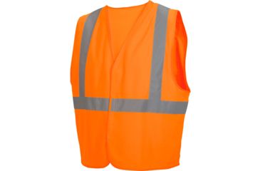 Image of Pyramex Class 2 Solid Hi-Vis Safety Vest, Orange, Large, RVHL2920L