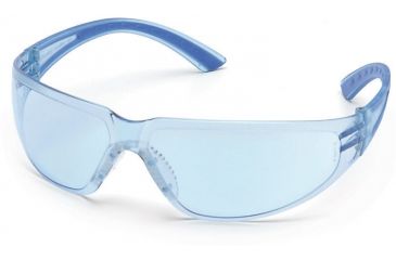 Image of Pyramex Cortez Safety Glasses - Infinity Blue Lens, Navy Temples Frame SN3660S