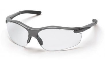 Image of Pyramex Fortress Safety Glasses - Clear Lens, Gray Frame SG3710D