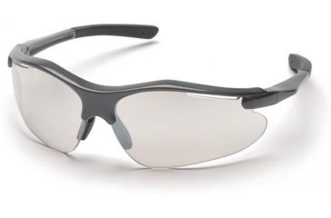Image of Pyramex Fortress Safety Glasses - Indoor/Outdoor Mirror Lens, Gray Frame SG3780D