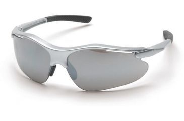Image of Pyramex Fortress Safety Glasses - Silver Mirror Lens, Silver Frame SS3770D