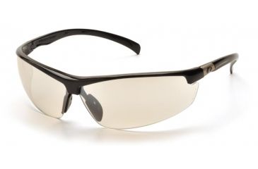 Image of Pyramex Forum Safety Glasses - Black Frame, Indoor/Outdoor Mirror Lens
