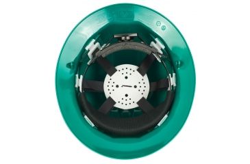 Image of Pyramex Full Brim 6 Point Ratchet Suspension Hard Hat - Green HP26135