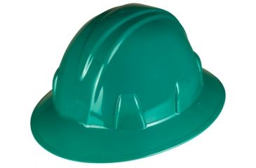 Image of Pyramex Full Brim 6 Point Ratchet Suspension Hard Hat - Green HP26135
