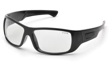 Image of Pyramex Furix Safety Glasses, Black Frame, Clear Anti-Fog lenses, SB8510DT