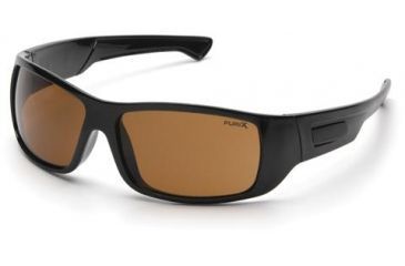 Image of Pyramex Furix Safety Glasses, Black Frame, Coffee Anti-Fog Lenses, SB8515DT
