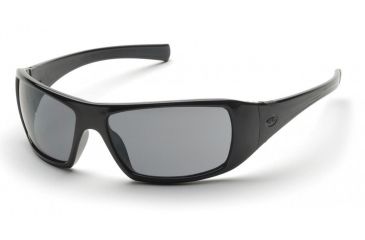 Image of Pyramex Goliath Safety Glasses - Black Frame and Gray Lens SB5620D