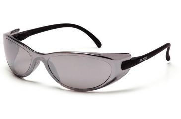 Image of Pyramex GT 2000 Safety Eyewear - Silver Mirror Lens, Black Temples Frame SB2070S